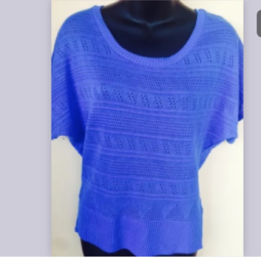 Cobalt blue Kimono sleeve blouse